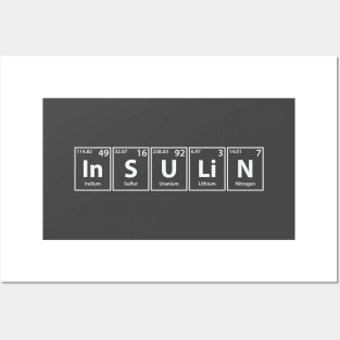 Insulin (In-S-U-Li-N) Periodic Elements Spelling Posters and Art